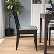 INGOLF - Chair, brown-black/Nolhaga grey-beige