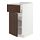 METOD/MAXIMERA - base cabinet with drawer/door, white/Sinarp brown, 40x60x80 cm | IKEA Indonesia - PE802302_S1