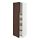METOD/MAXIMERA - hi cab w 2 doors/4 drawers, white/Sinarp brown, 60x60x200 cm | IKEA Indonesia - PE802366_S1