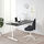BEKANT - desk, black stained ash veneer/white, 160x80 cm | IKEA Indonesia - PE714697_S1