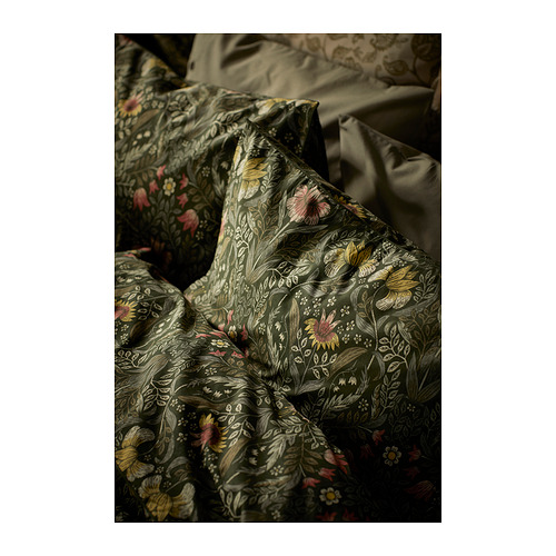 KÄRRDUNÖRT sarung duvet dan 2 sarung bantal