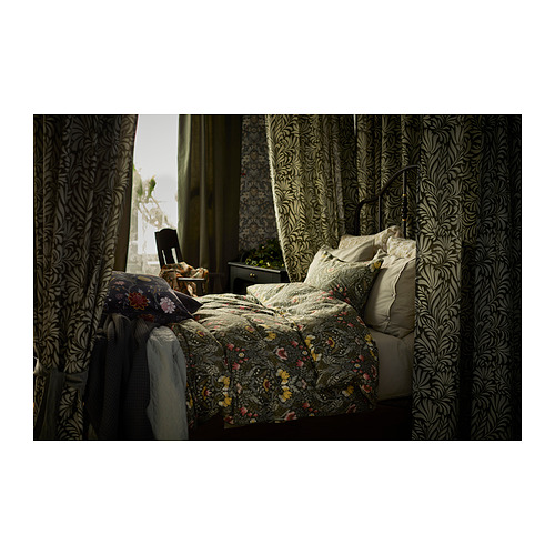 KÄRRDUNÖRT sarung duvet dan 2 sarung bantal