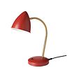 ISNÅLEN - LED work lamp, red/brass-colour