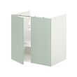 ENHET - Bs cb f wb w shlf/doors, white/pale grey-green, 60x42x60 cm