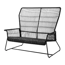 TALLSKÄR - Sofa 2 dudukan, luar ruang, antrasit