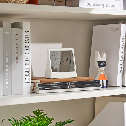 RÖDBENA alarm clock with hygro-/thermometer