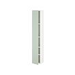 ENHET - Hi cb w 4 shlvs/door, white/pale grey-green, 30x32x180 cm