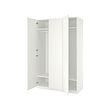 PAX/FORSAND - Wardrobe, white/white, 150x60x236 cm