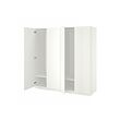 PAX/FORSAND - Lemari pakaian, putih/putih, 200x60x201 cm