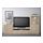 BESTÅ - TV storage combination/glass doors, Lappviken/Sindvik white stained oak eff clear glass, 240x40x128 cm | IKEA Indonesia - PE536708_S1