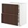 METOD/MAXIMERA - base cab f hob/2 fronts/3 drawers, white/Sinarp brown, 80x60x80 cm | IKEA Indonesia - PE802944_S1