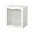 BESTÅ - Wall-mounted cabinet combination, white/Sindvik white, 60x42x64 cm