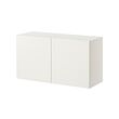 BESTÅ - Wall-mounted cabinet combination, white/Lappviken white, 120x42x64 cm