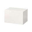 BESTÅ - Wall-mounted cabinet combination, white/Selsviken high-gloss/white, 60x42x38 cm