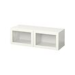 BESTÅ - Wall-mounted cabinet combination, white/Sindvik white, 120x42x38 cm