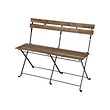 TÄRNÖ - bench, outdoor, foldable black/light brown stained | IKEA Indonesia - PE885872_S2