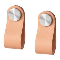 ÖSTERNÄS - Leather handle, tanned leather, 65 mm