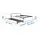 VIHALS bed frame with 1 trundle bed