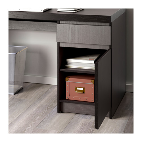 Malm Desk Black Brown Ikea Indonesia