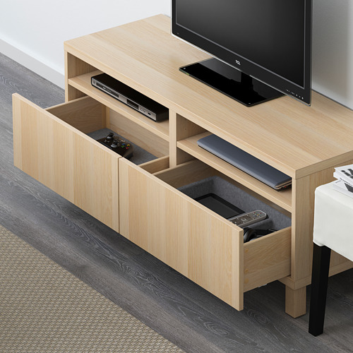 BESTÅ TV bench with drawers