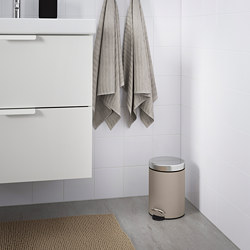 EKOLN - Tempat sampah, krem, 3 l