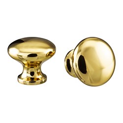 ENERYDA - Knob, brass-colour, 27 mm