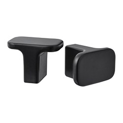 HACKÅS - Knob, anthracite, 15 mm