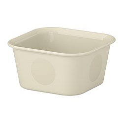 NOJIG - Organiser, plastic/beige, 10x10x5 cm