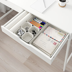 NOJIG - Organiser, plastic/beige, 10x10x5 cm