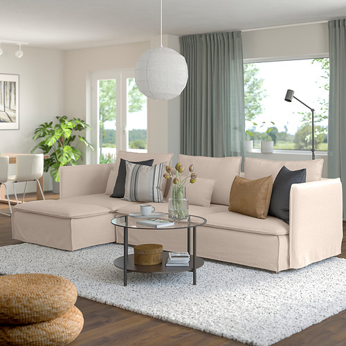 SÖDERHAMN sofa 4 dudukan dengan chaise longue