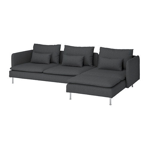 SÖDERHAMN sofa 4 dudukan dengan chaise longue