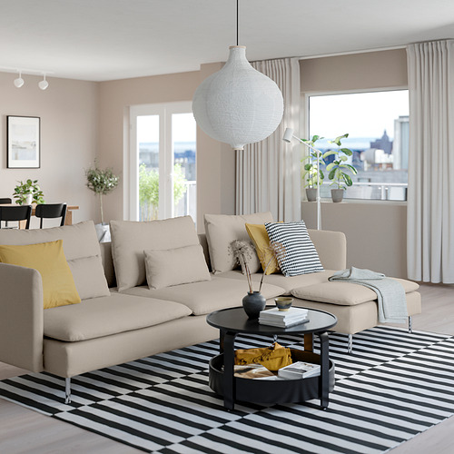 SÖDERHAMN sofa 4 dudukan dengan chaise longue
