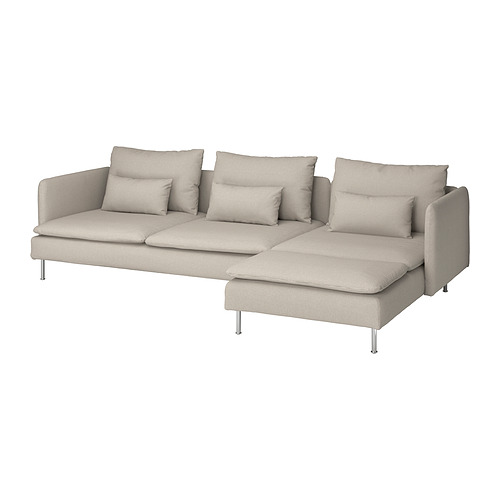 SÖDERHAMN sofa 4 dudukan dengan chaise longue