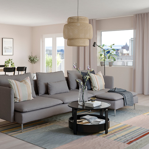 SÖDERHAMN sofa 4 dudukan dengan chaise longue
