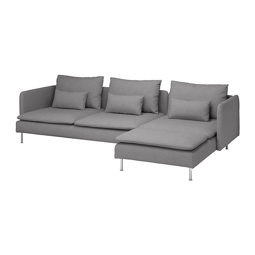 SÖDERHAMN sofa 4 dudukan dengan chaise longue