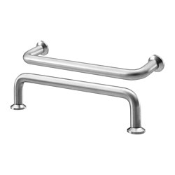 BAGGANÄS - Handle, stainless steel, 143 mm