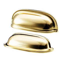 ENERYDA - Cup handle, brass-colour, 89 mm