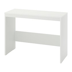 LASTARE - Table, white, 100x42x74 cm