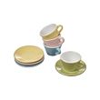 DUKTIG - 8-piece cup/saucer playset, mixed colours