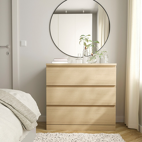 MALM lemari 3 laci