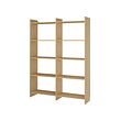 LÅDMAKARE - Storage combination, with shelves/oak effect, 159x35x212 cm