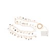 STRÅLA - LED lighting chain with 80 lights, battery-operated mini/star gold-colour