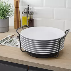 UPPDATERA - Tempat piring, antrasit, 19-31 cm