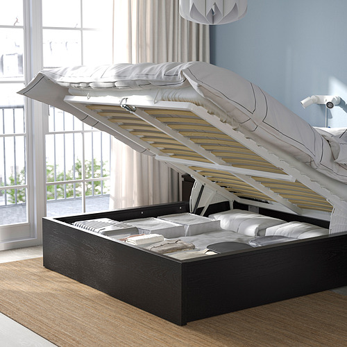 Ikea bed base with drawers discount