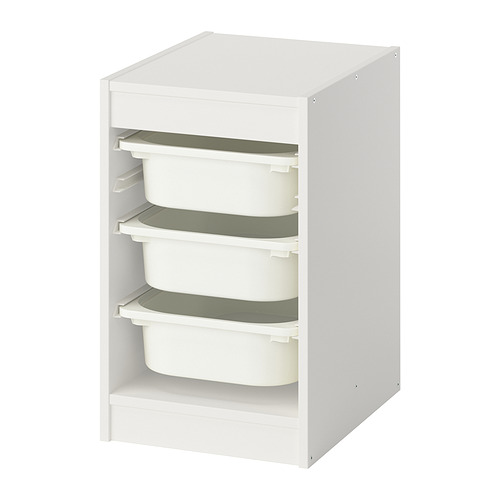 TROFAST storage combination with boxes