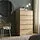 MALM - lemari 6 laci, veneer kayu oak diwarnai putih, 80x123 cm | IKEA Indonesia - PE886136_S1