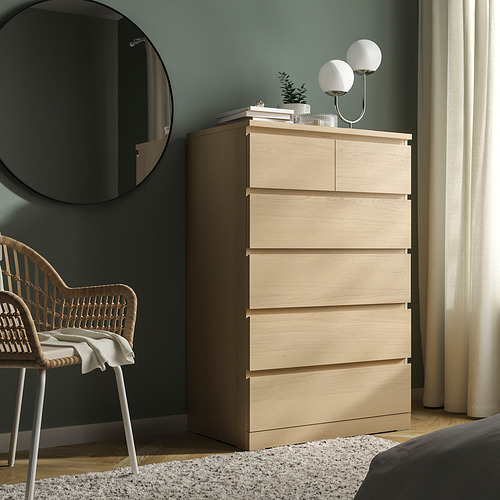 MALM lemari 6 laci