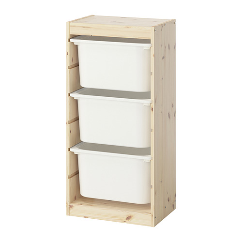 TROFAST storage combination with boxes