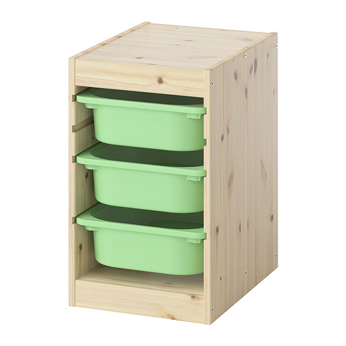 TROFAST storage combination with boxes