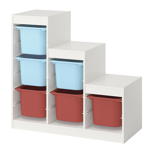 TROFAST storage combination with boxes
